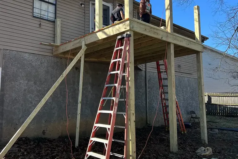 Nashville Wood Deck Build Project - nashville tn wooden deck 5 photo 22