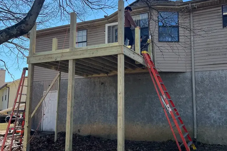 Nashville Wood Deck Build Project - nashville tn wooden deck 6 photo 23