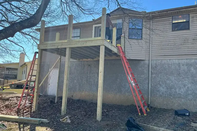 Nashville Wood Deck Build Project - nashville tn wooden deck 9 photo 26
