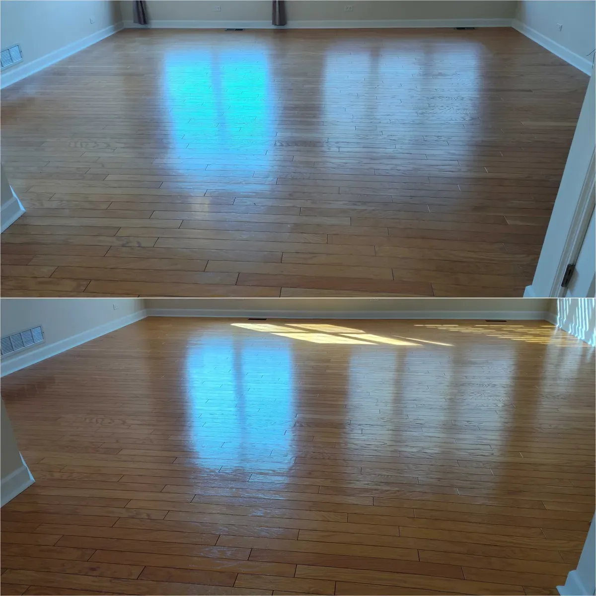 Before After Hardwood Floor Cleaning 3 by Haugland Brothers