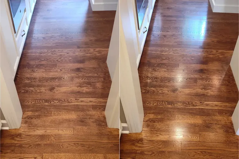Before After Hardwood Floor Cleaning 4 by Haugland Brothers