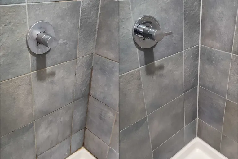 Before After Shower Cleaning 2 by Haugland Brothers