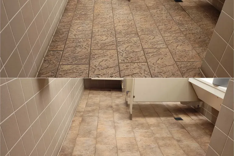 Before After Tile Grout Cleaning 2 by Haugland Brothers