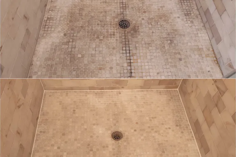 Before After Tile Grout Cleaning 3 by Haugland Brothers