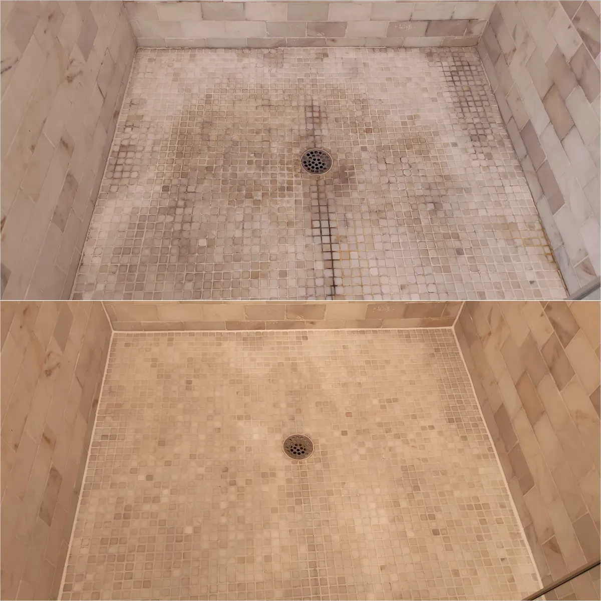 Before After Tile Grout Cleaning 3 by Haugland Brothers