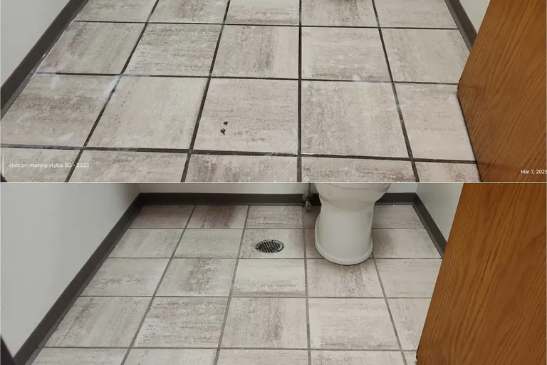 Before After Tile Grout Cleaning 4 by Haugland Brothers