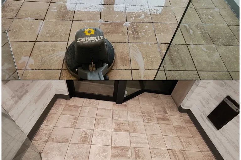 Before After Tile Grout Cleaning 6 By Haugland Brothers