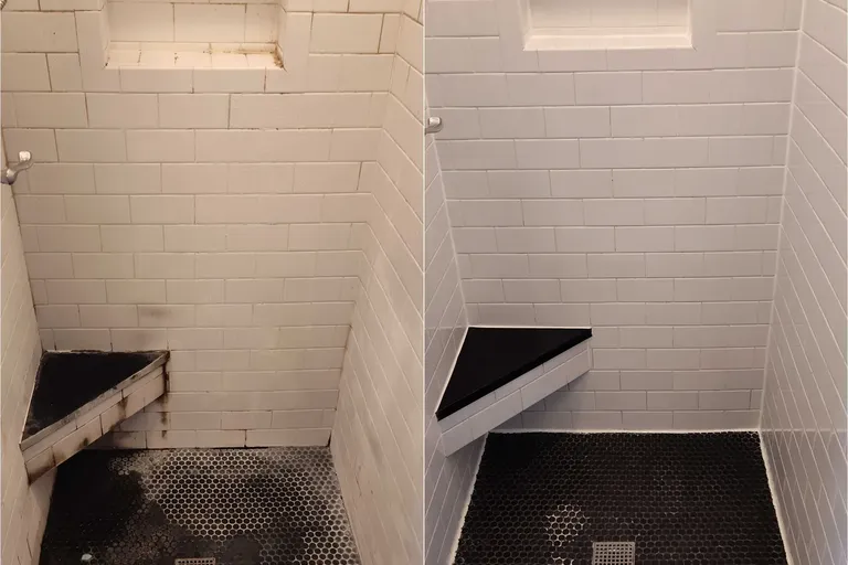Before After Tile Grout Shower Cleaning 4 by Haugland Brothers