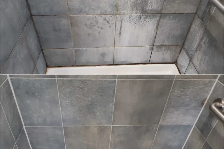 Before After Tile Grout Shower Cleaning 6 by Haugland Brothers