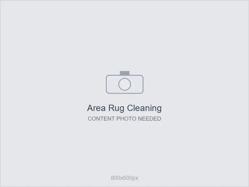 Placeholder: area rug cleaning content - photo needed