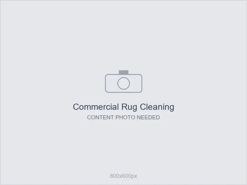 Placeholder: commercial rug cleaning content - photo needed