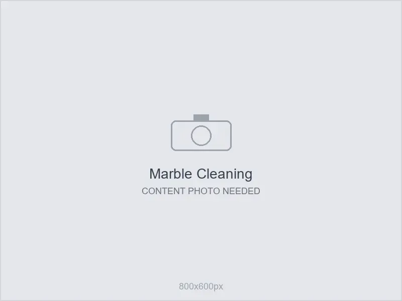 Placeholder: marble cleaning content - photo needed